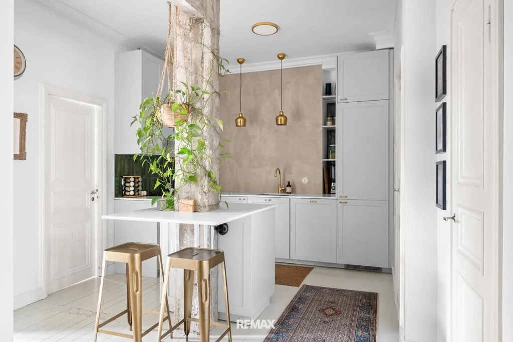 Kitchen - Renovated Apartment with Sauna in Helsinki