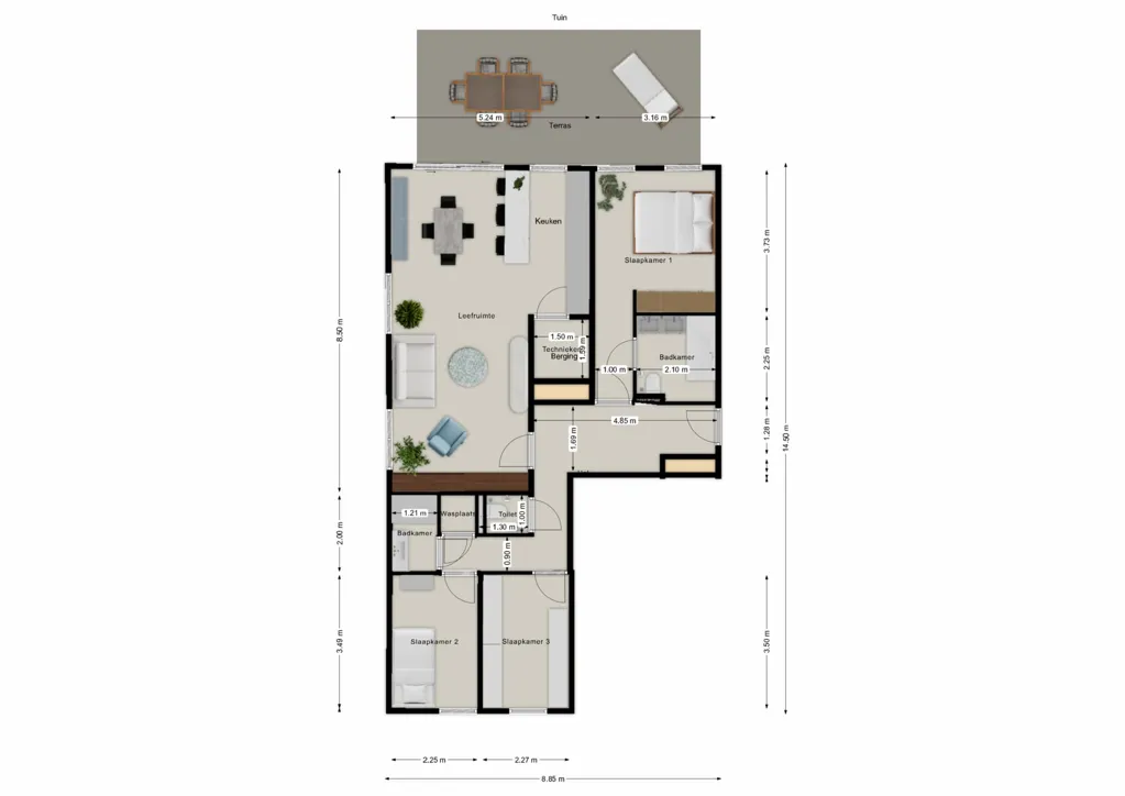 Plaan - Newly Built Apartment with Garden in Ranst