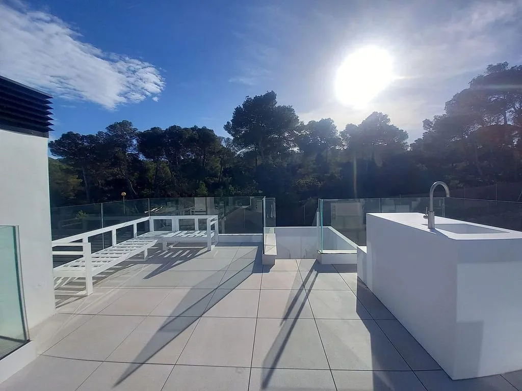 Terrass - New Villa with Pool in Cala Tarida, Ibiza