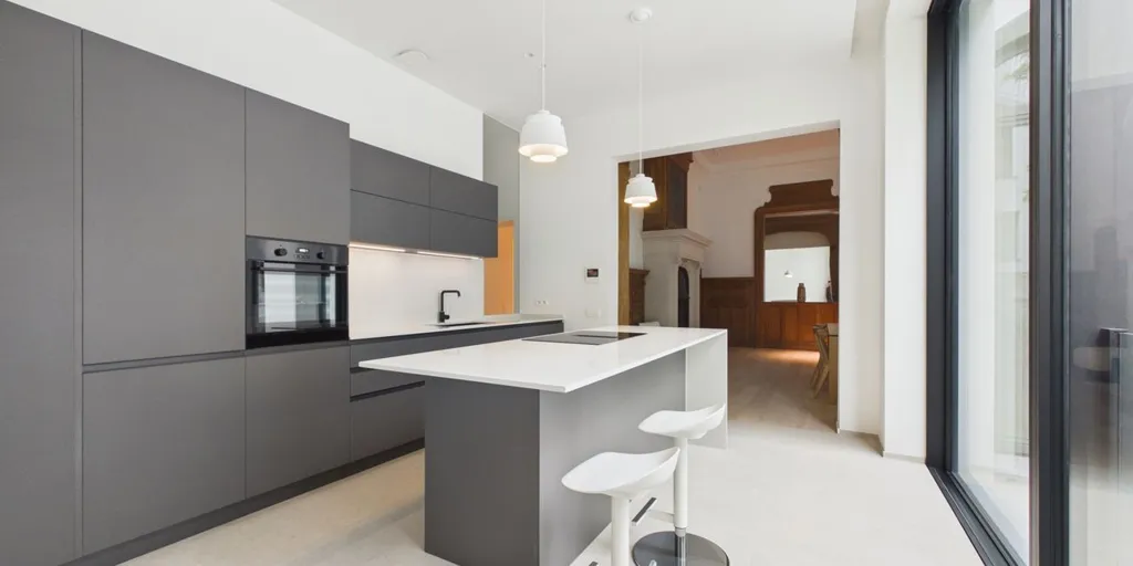 Köök - Charming Duplex in Botanique, Brussels