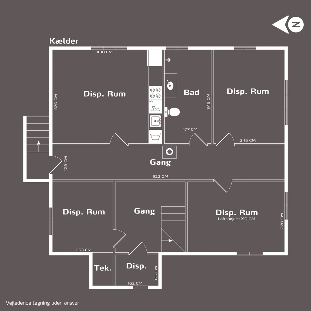 Plan - Classical Villa with Garden in Silkeborg Sydby