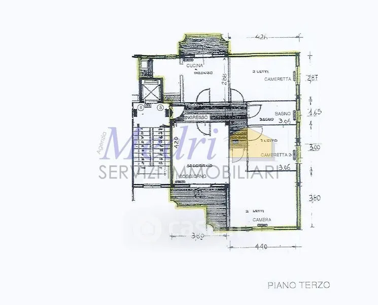 Plaan - Spacious Apartment with Balconies in Cesena