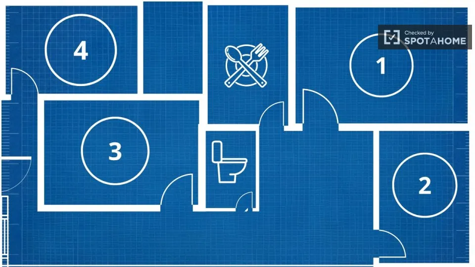 Plan - Shared Room in Nou Moles with Lift