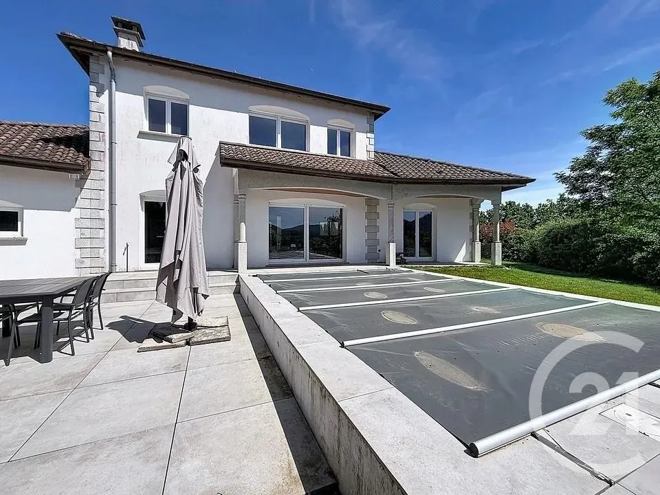 Terrace - Traditional House with Pool in Saint-Ame