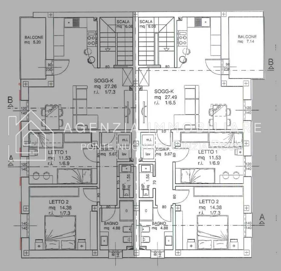 Plaan - Newly Built Apartment with Balcony in Ravenna