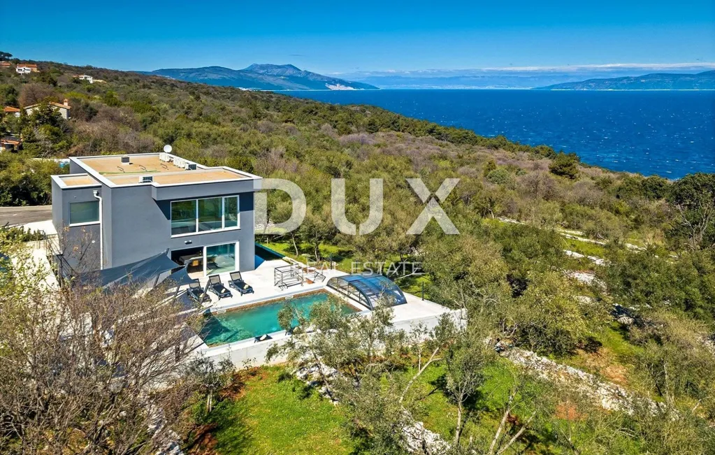 Vista aerea - New Villa with Pool near Labin