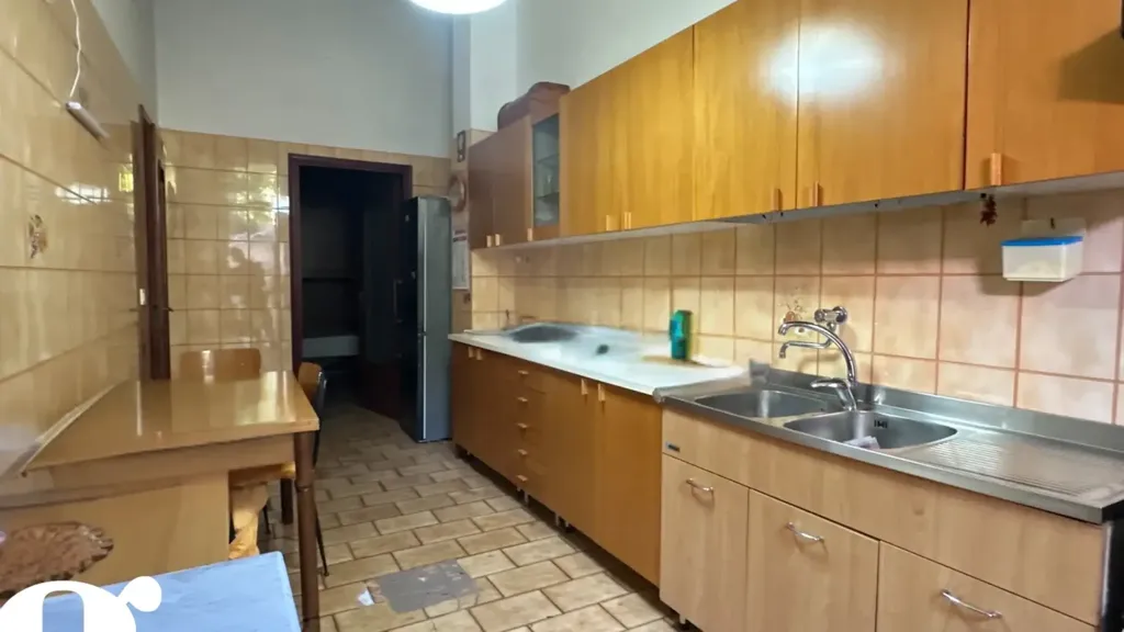 Kitchen - Seafront Apartment with Garden in Sant'Agata di Militello