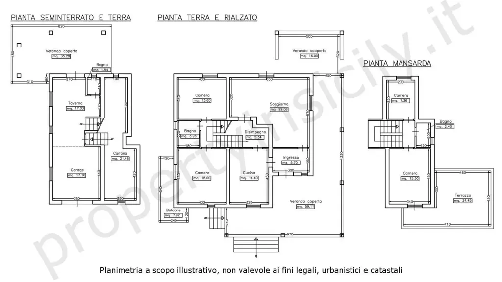 Plaan - Villa with Sea View in Siracusa