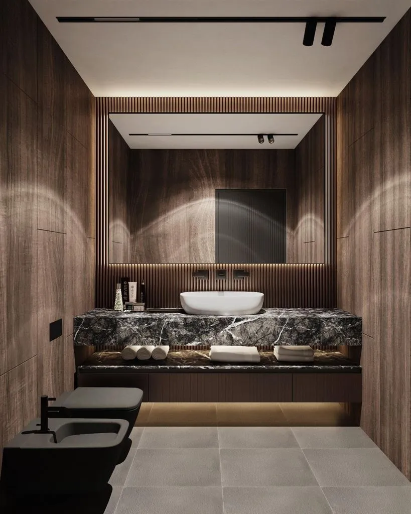 Salles de bain - Villa Contemporaine avec Vue Mer à Èze