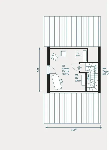 Planimetria - Flexible Plot House with Garden in Herdecke