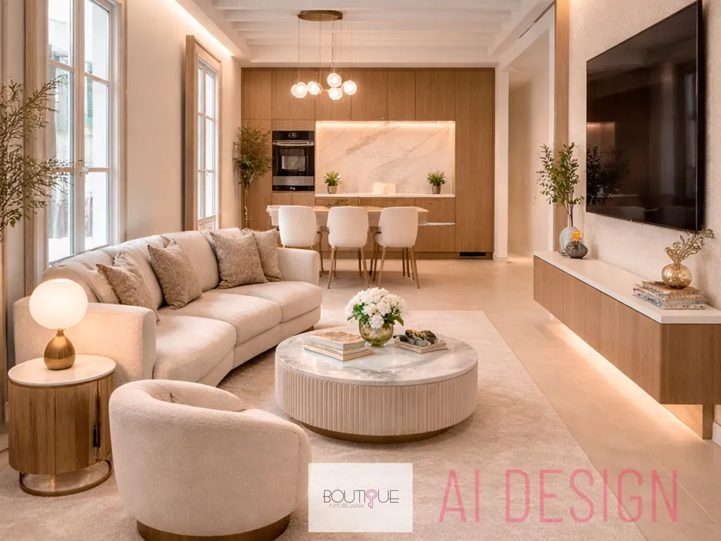 Séjour - Renovated Apartment with Roof Terrace in Old Town Palma