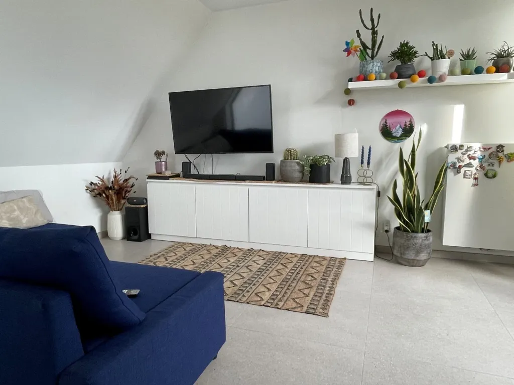 Living Room - Apartment with Two Terraces in Kuurne