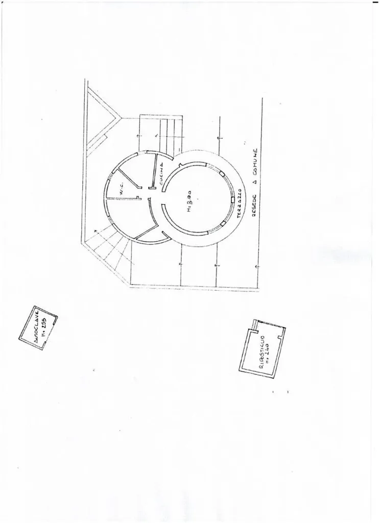 Planimetria - Unique Round-Structured Villa in Pontassieve