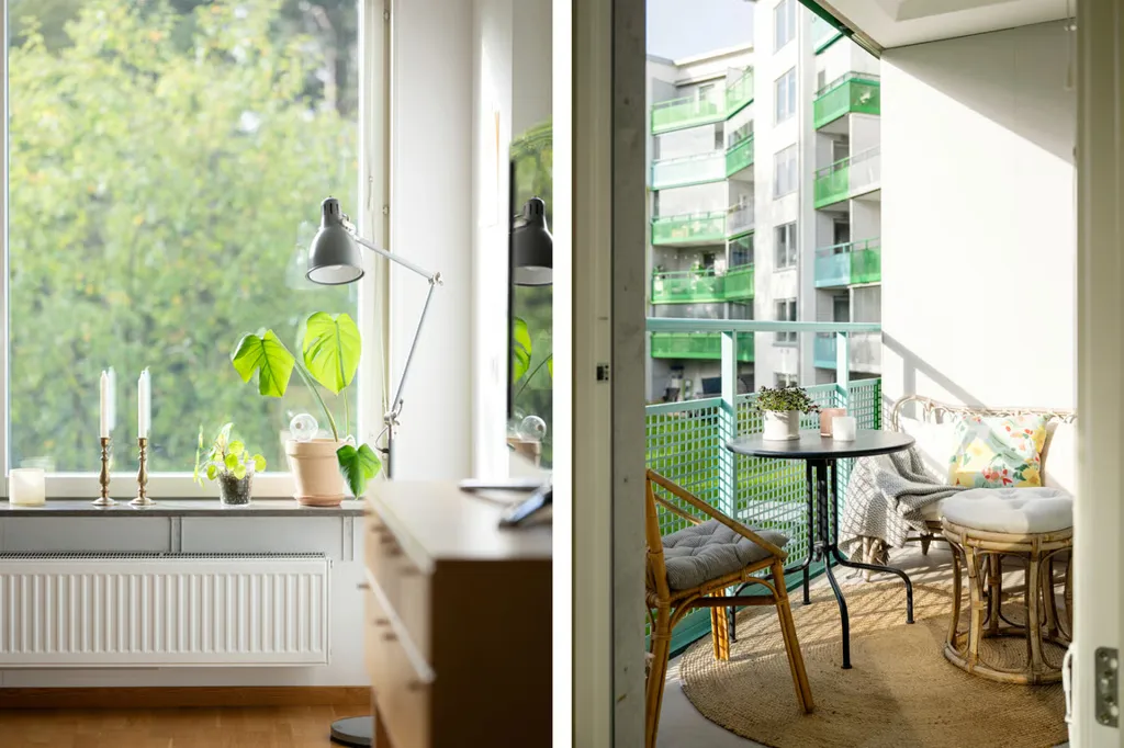 Rõdu - Two-Bedroom Flat with South Balcony in Långbro Park