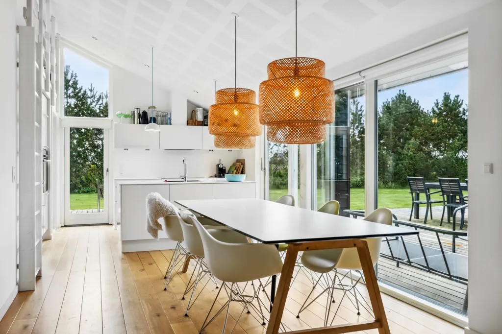 Dining Room - Summerhouse with Wellness Area in Ringkøbing