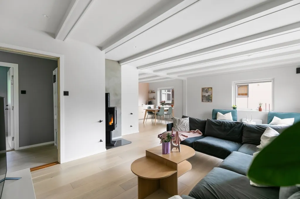 Séjour - Duplex with South-West Terrace in Oslo
