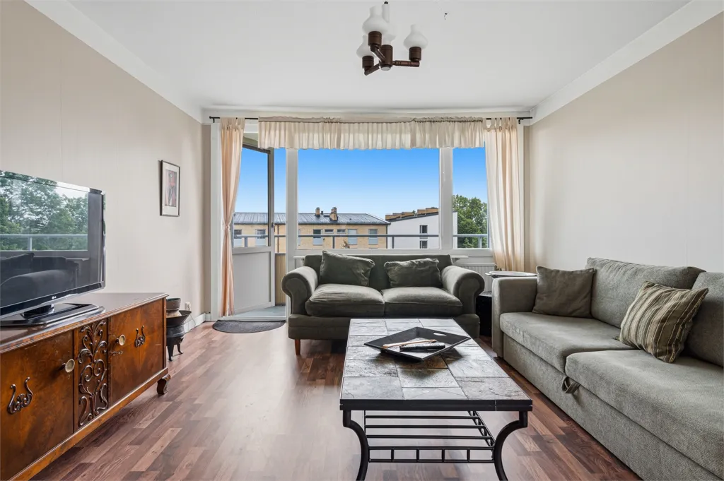 Séjour - Apartment with Balcony in Uppsala's Tunabackar