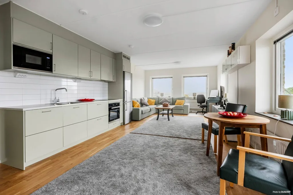 Cucina - Modern Apartment with Balcony in Ljungby