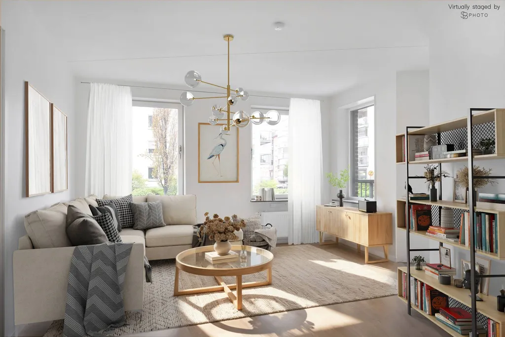 Soggiorno - Apartment with Balcony in Uppsala
