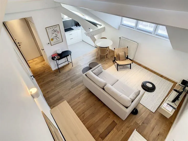 Séjour - Appartement Central à Bruxelles
