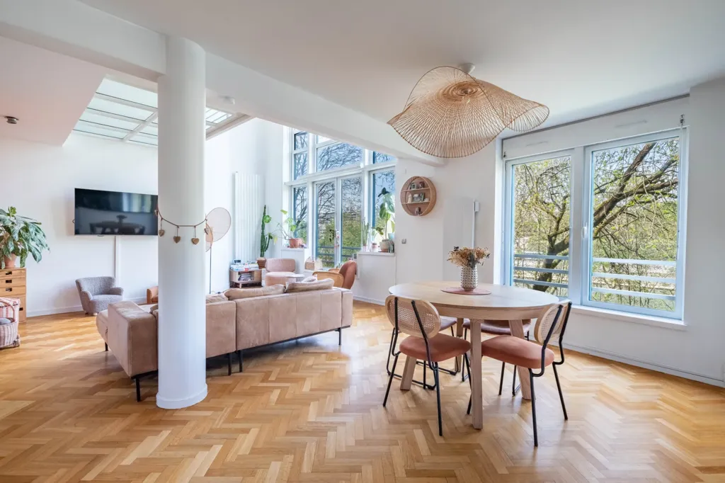 Séjour - Duplex avec Vue sur la Seine à Levallois-Perret