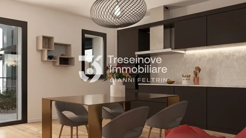 Cuisine - Trilocale with Terrace in Istrana