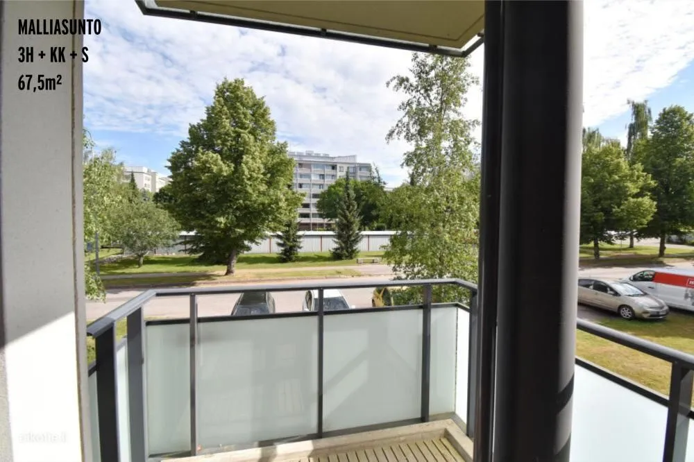 Rõdu - Apartment with Balcony in Lahti's Kivikylä