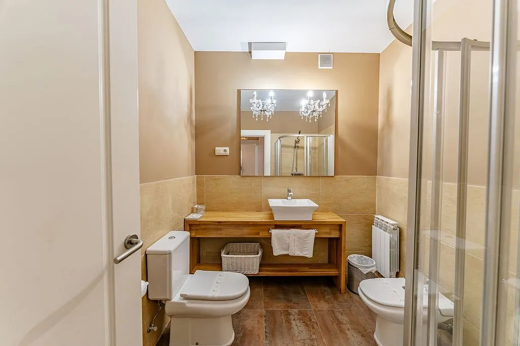 Salles de bain - 12-Bedroom Chalet with Pool in Valle de Losa