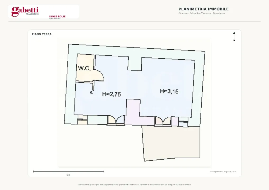 Plaan - Complex with Sea View in Ginostra, Stromboli