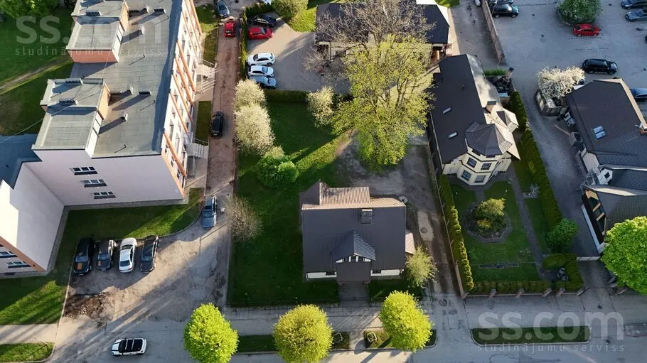 Vue aérienne - Two-Storey House with Garden in Sigulda Centre