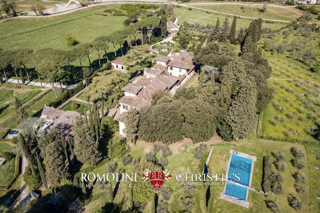 Vue aérienne - Historic Villa with Panoramic Views near Florence