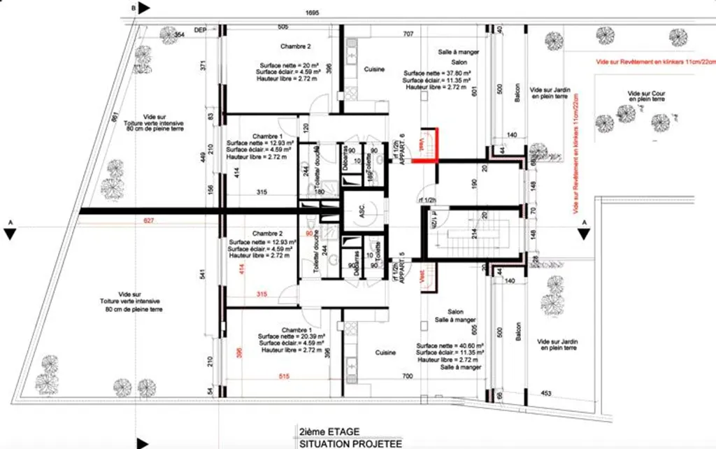 Planimetria - Building with 6 Apartments in Anderlecht