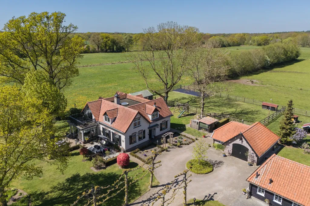 Vue aérienne - Classical Villa with Private Garden in Schalkhaar