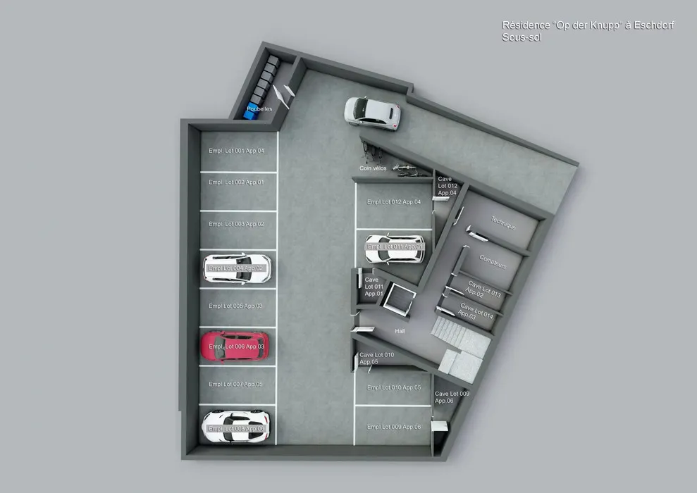 Plan - Appartement Neuf avec Ascenseur à Eschdorf