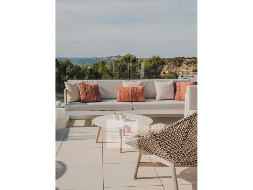 Terrass - New Villa with Pool in Cala Tarida, Ibiza
