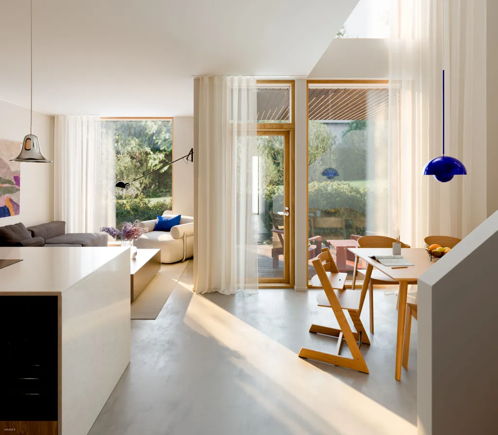 Salle à manger - Scandinavian-Style Villa with Sauna in Espoo