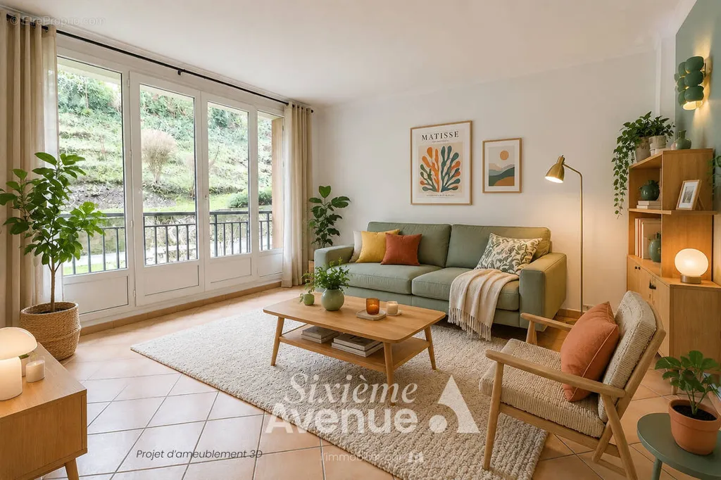 Soggiorno - 2-Bedroom Apartment with Parking in Chaville