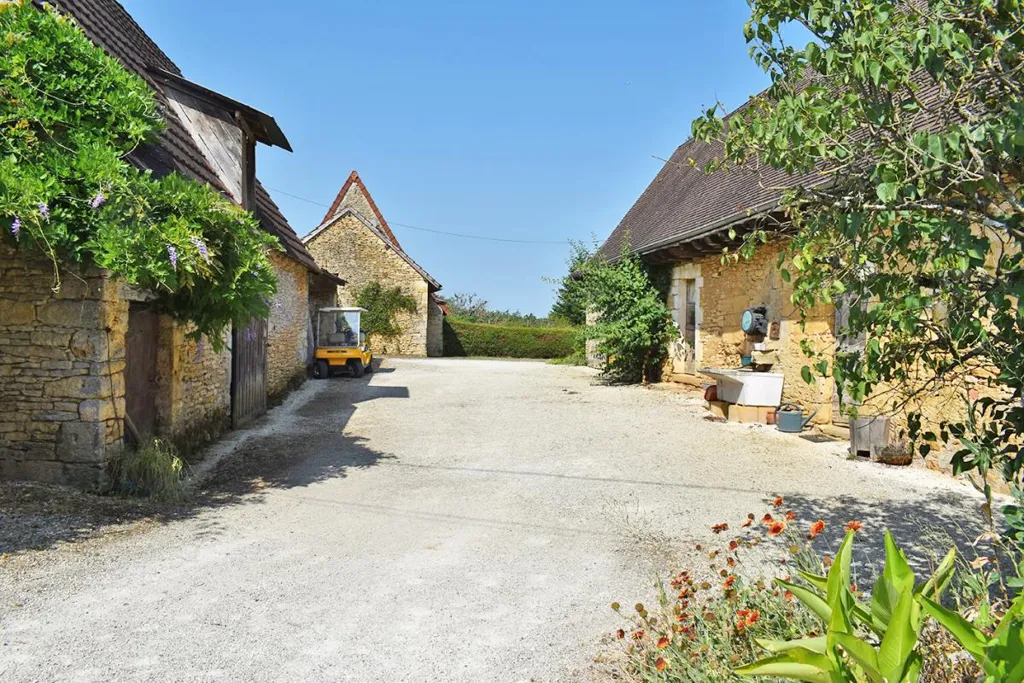 Exterior - Stone Farmhouse with Multiple Buildings in Saint Genies