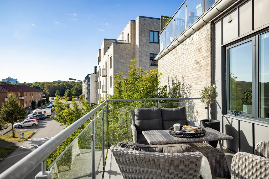 Balcon - Apartment with Balcony in Söder, Halmstad