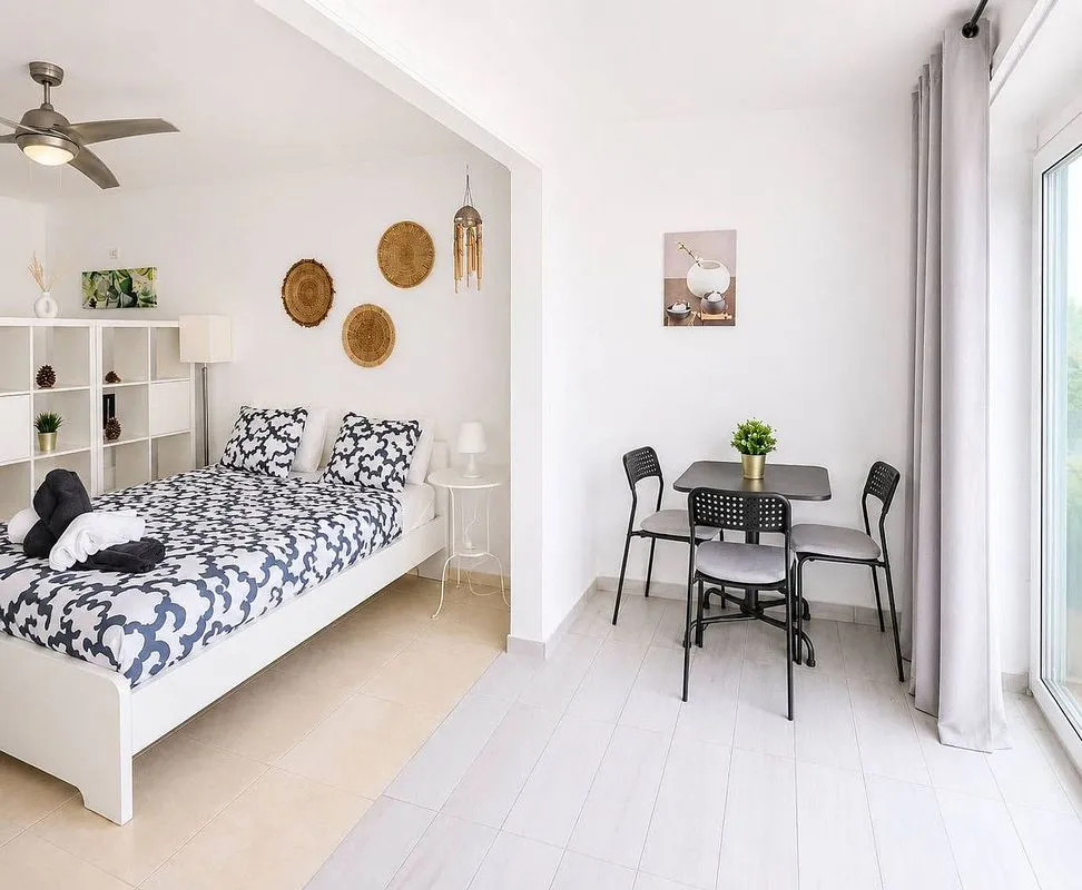 Bedrooms - Studio with Terrace and Pool in Playa de las Américas