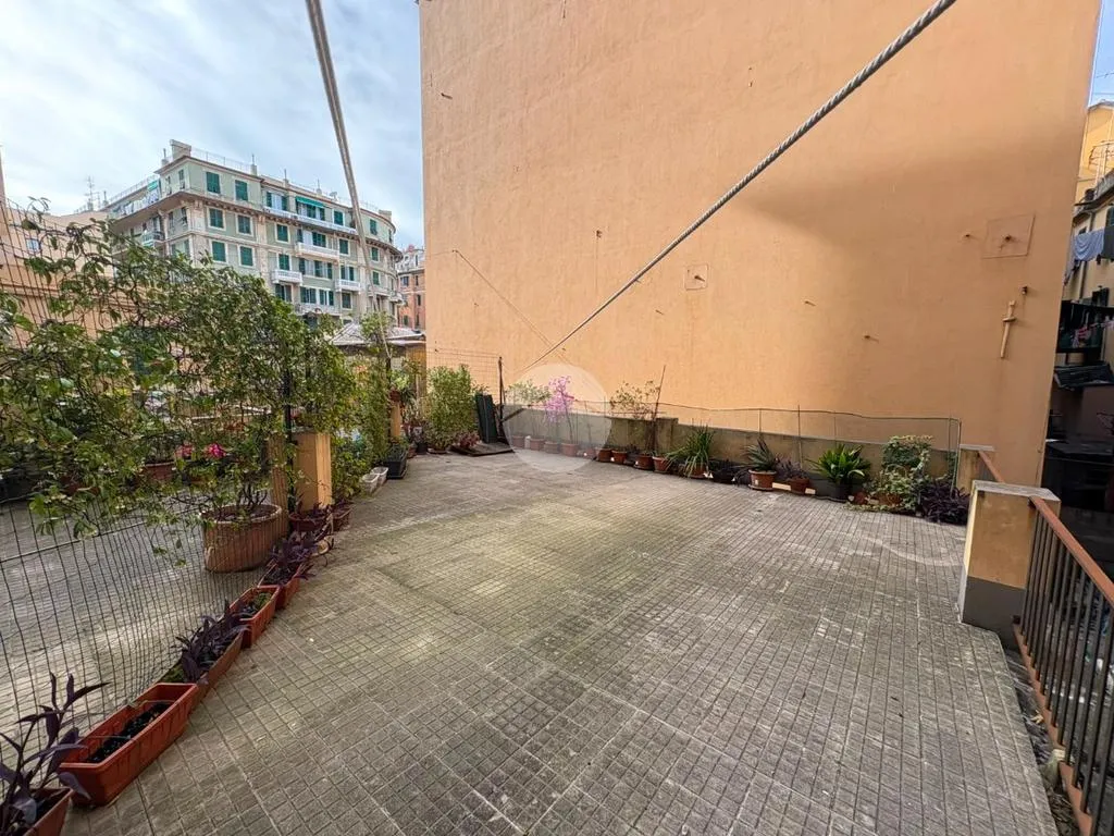 Terrace - Spacious 6-Room Apartment in Genoa