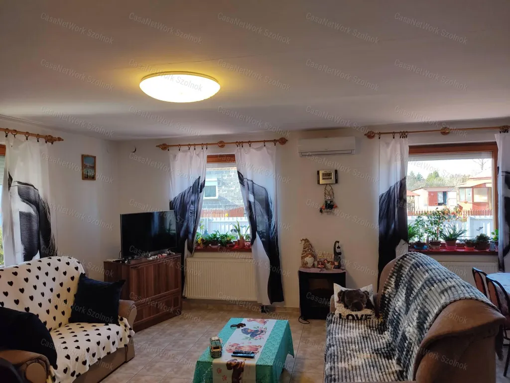Living Room - Energy-Efficient Family House in Tápiószele