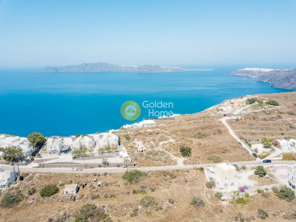 Vue aérienne - Underground Apartment with Large Garden in Santorini