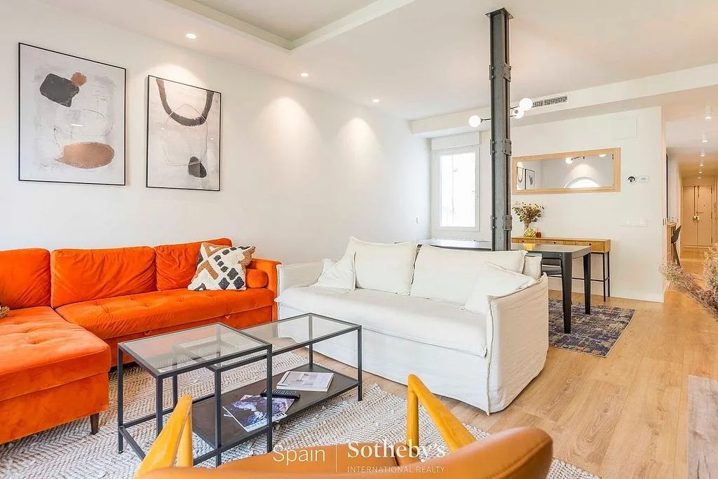 Séjour - Apartment with Air Conditioning in Goya, Madrid
