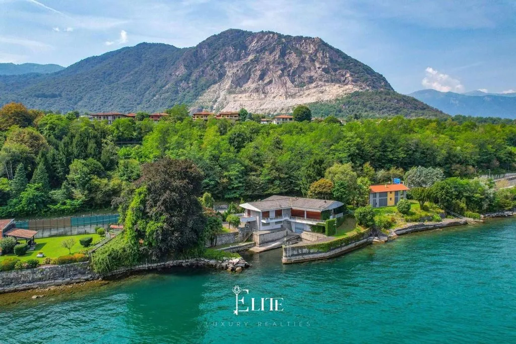Waterfront Villa with Private Dock in Baveno
