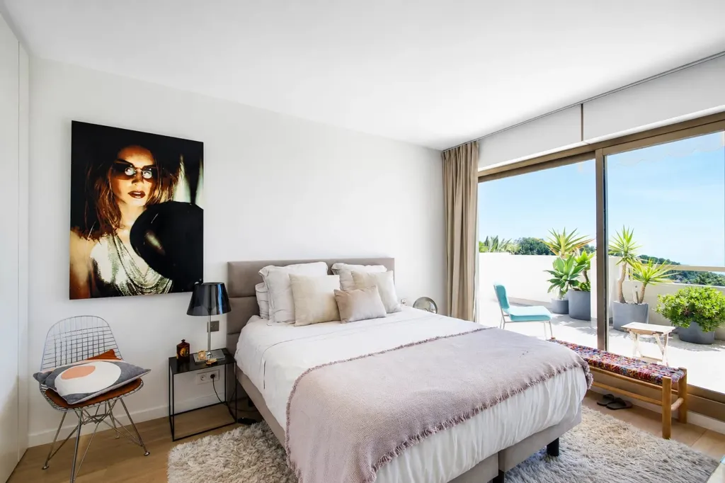 Bedrooms - Penthouse with Sea View in Èze Village