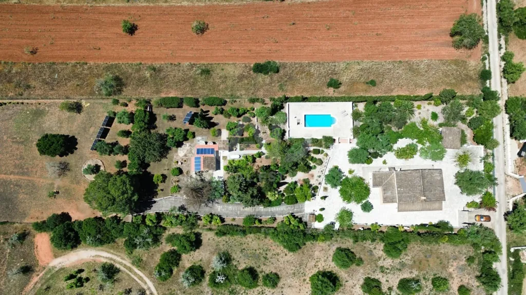 Vue aérienne - Rustic Finca with Pool in Algaida