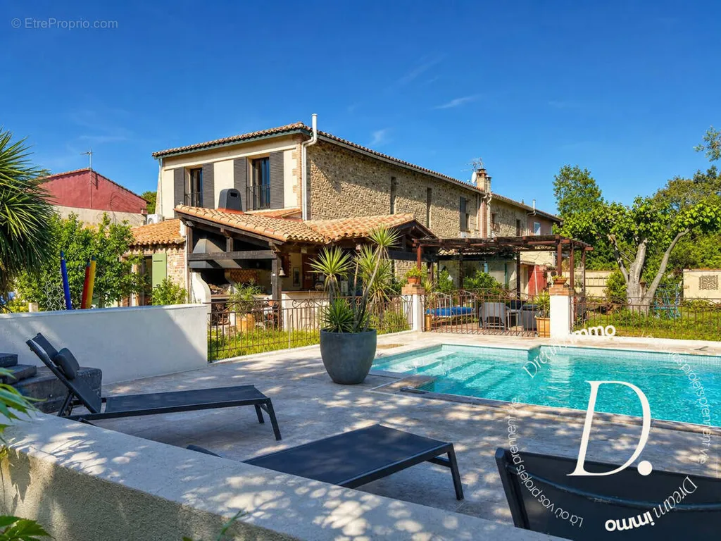 Piscine - Mas Catalan avec Piscine à Saleilles