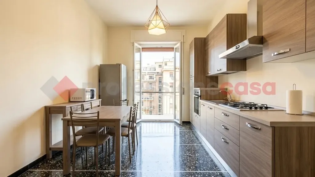 Cuisine - Twin-Storey Apartment with Balcony in Bari