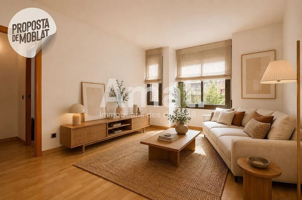 Séjour - Apartment with Air Conditioning in Esplugues de Llobregat